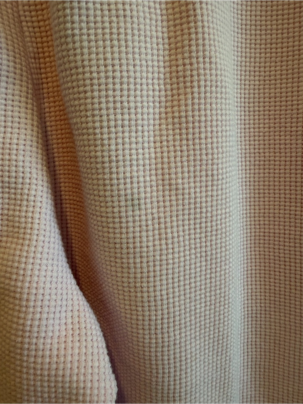 Comfrt Large Light / Baby Pink Waffle Knit Wide Leg Sweatpants - Picture 8 of 8